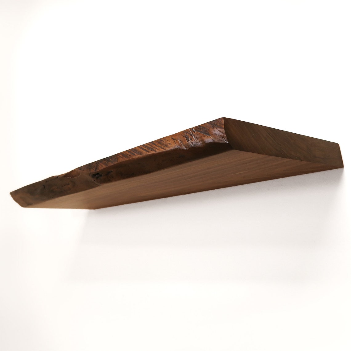 Live Edge Walnut Floating Shelves, Kitchen Shelves, Book Shelf