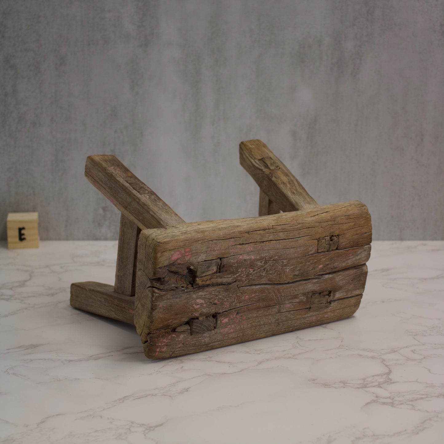 Vintage Mini Elmwood Stool