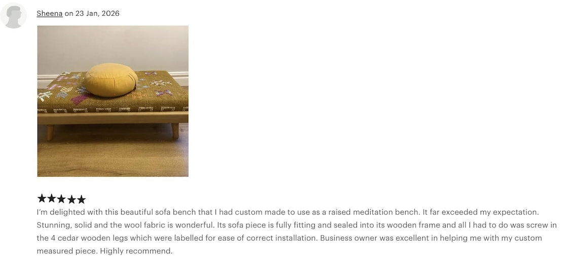 Green Moroccan Modular Bench & Coffee Table Geometric Kilim Fabric on Rustic Natural Wood Base with Cylindrical Legs more color choose