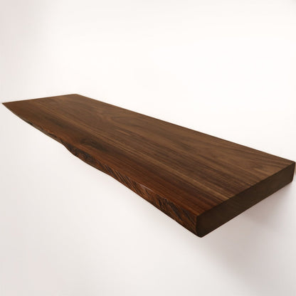 Live Edge Walnut Floating Shelves, Kitchen Shelves, Book Shelf