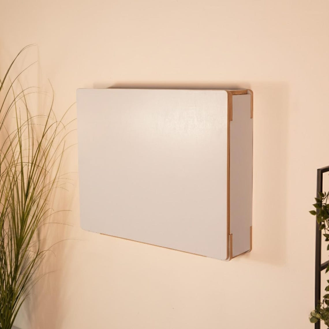 Murphy Dual Monitor Desk – Wall Mounted Fold Down Workstation for Home Office