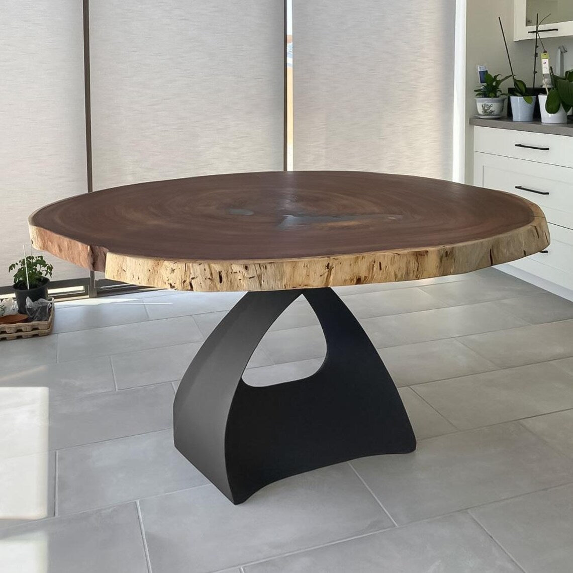 Round Table Base, Coffee Table Base | DIY Table Legs, Furniture Legs 316 Tulipe 28H | Only Base for Farmhouse Tables | Flowyline