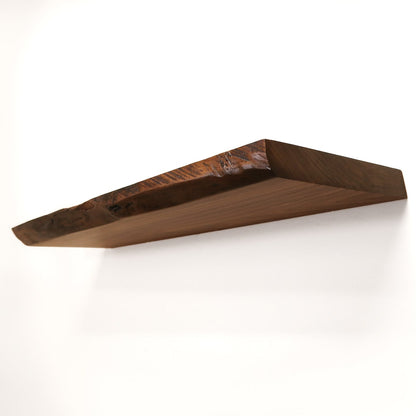 Live Edge Walnut Floating Shelves, Kitchen Shelves, Book Shelf