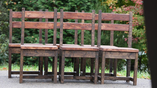 Sturdy Cabin-Style Rustic Dining Chair