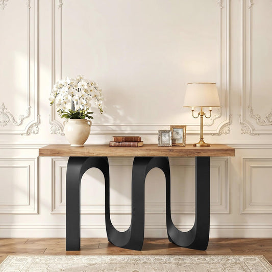 Black Metal Pedestal Table Base, 320 Cora 28" H, Furniture Legs for DIY Projects, Flowyline