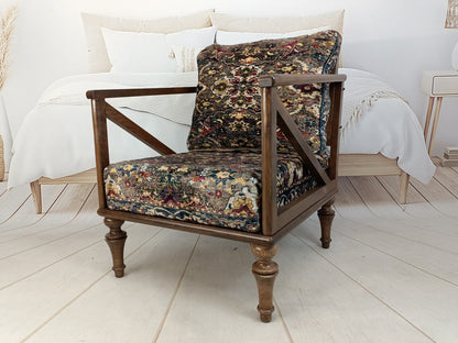 dining chair, accent chair, desk chair, father chair, bohemian couch, handmade couch, lounge chair, saloon sofa, living room chair