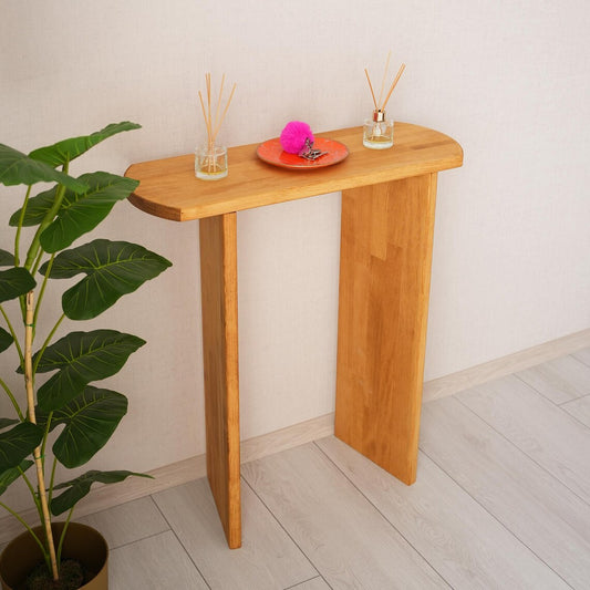 Handmade Solid Pine Wood Console Table, Entryway Hall Stand
