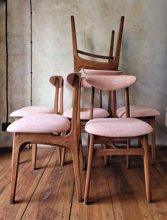 Mid Century Polish Dining Chair Type 200-190 by R. Hałas
