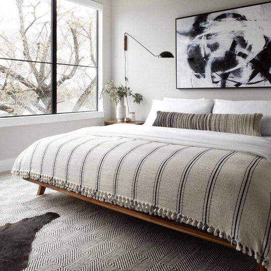 Turkish Cotton Fall Home Decor Throw & Bed Blanket | For Him or Her, Great Housewarming Gift