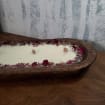 Floral Dough Bowl Large  ~ Coconut Soy Beeswax Natural Candle ~ Safe Scents Wood Wick Unique Centerpiece Gift