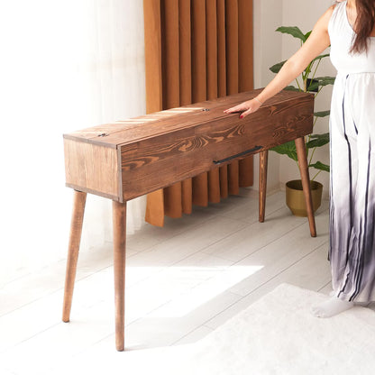 Solid Wood Piano Keyboard Stand, Handmade Modern Design