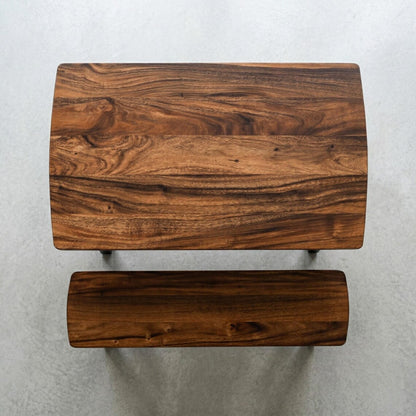 Solid Wood Dining Table with Bench Option – Handmade Walnut Kitchen Table | Dinner Table for 4 or 6