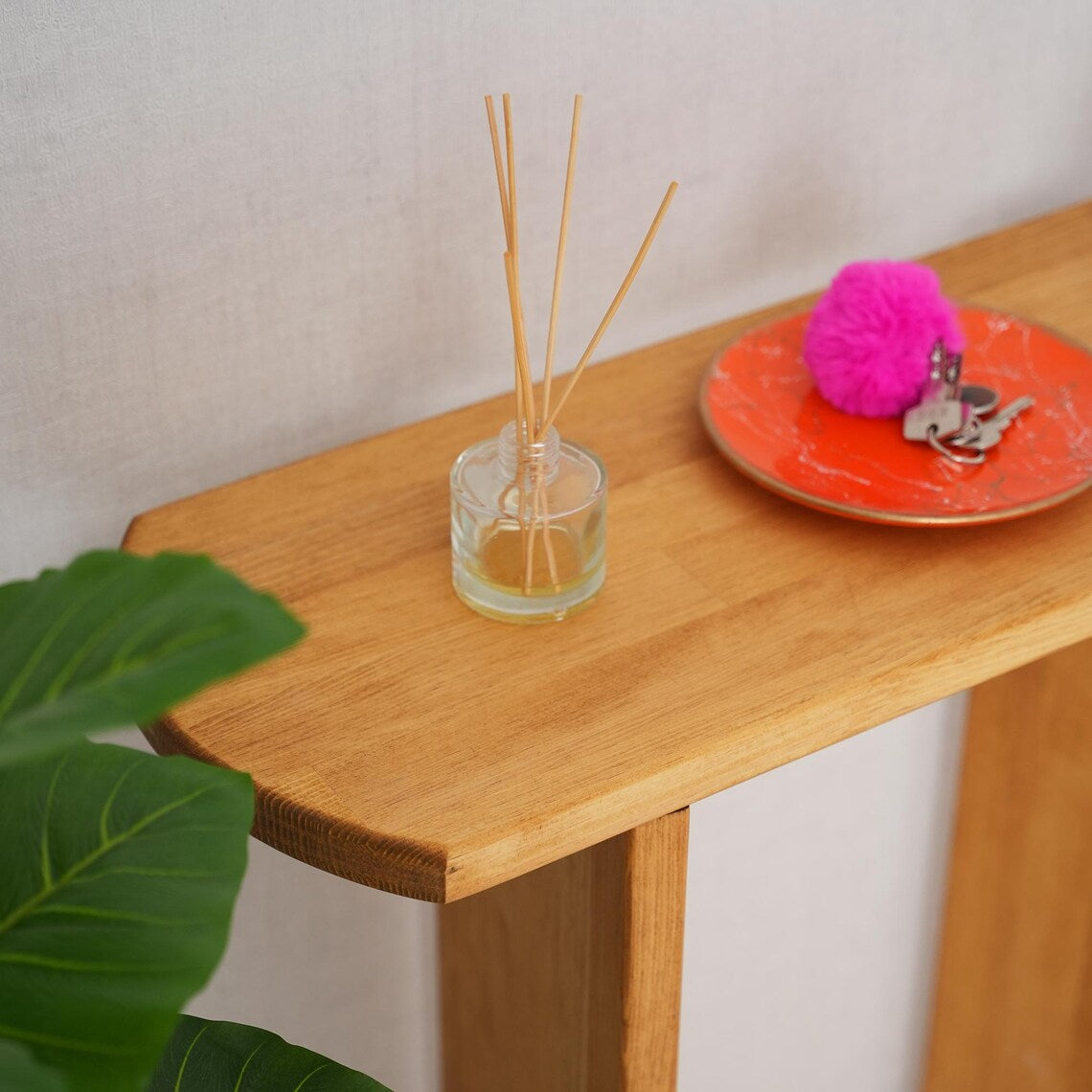 Handmade Solid Pine Wood Console Table, Entryway Hall Stand
