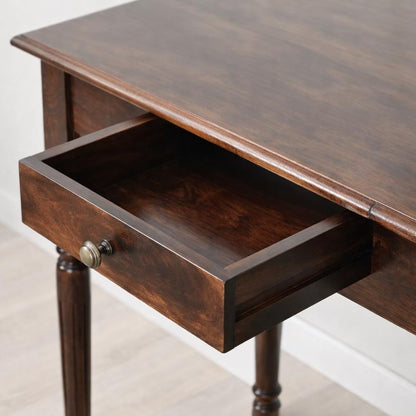 French Writing Desk - Compact Design Home Office Table with Drawer | US Stock