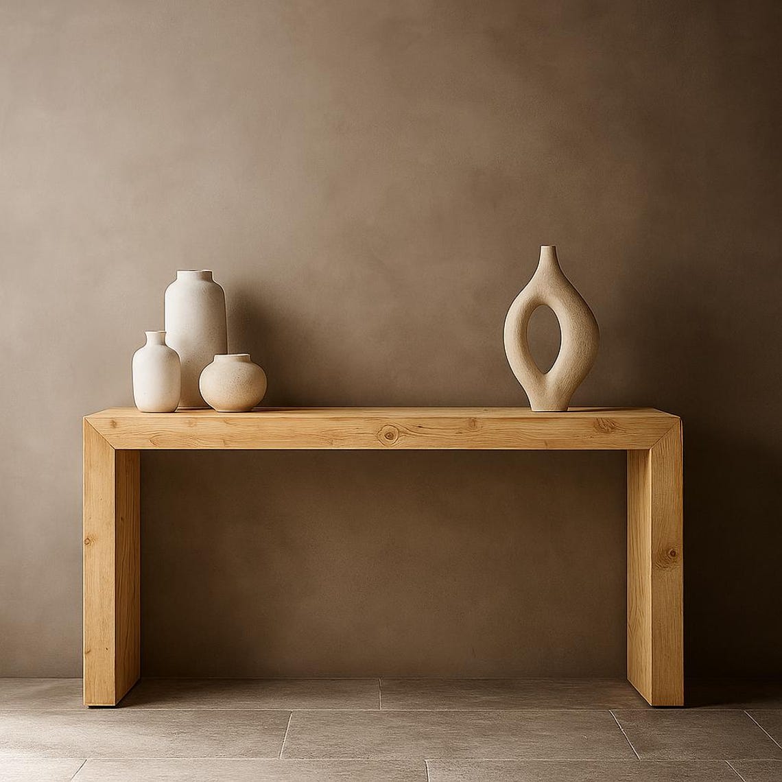 Waterfall Console Table for Entryway, Sofa, Living Room. Enhance Home Decor