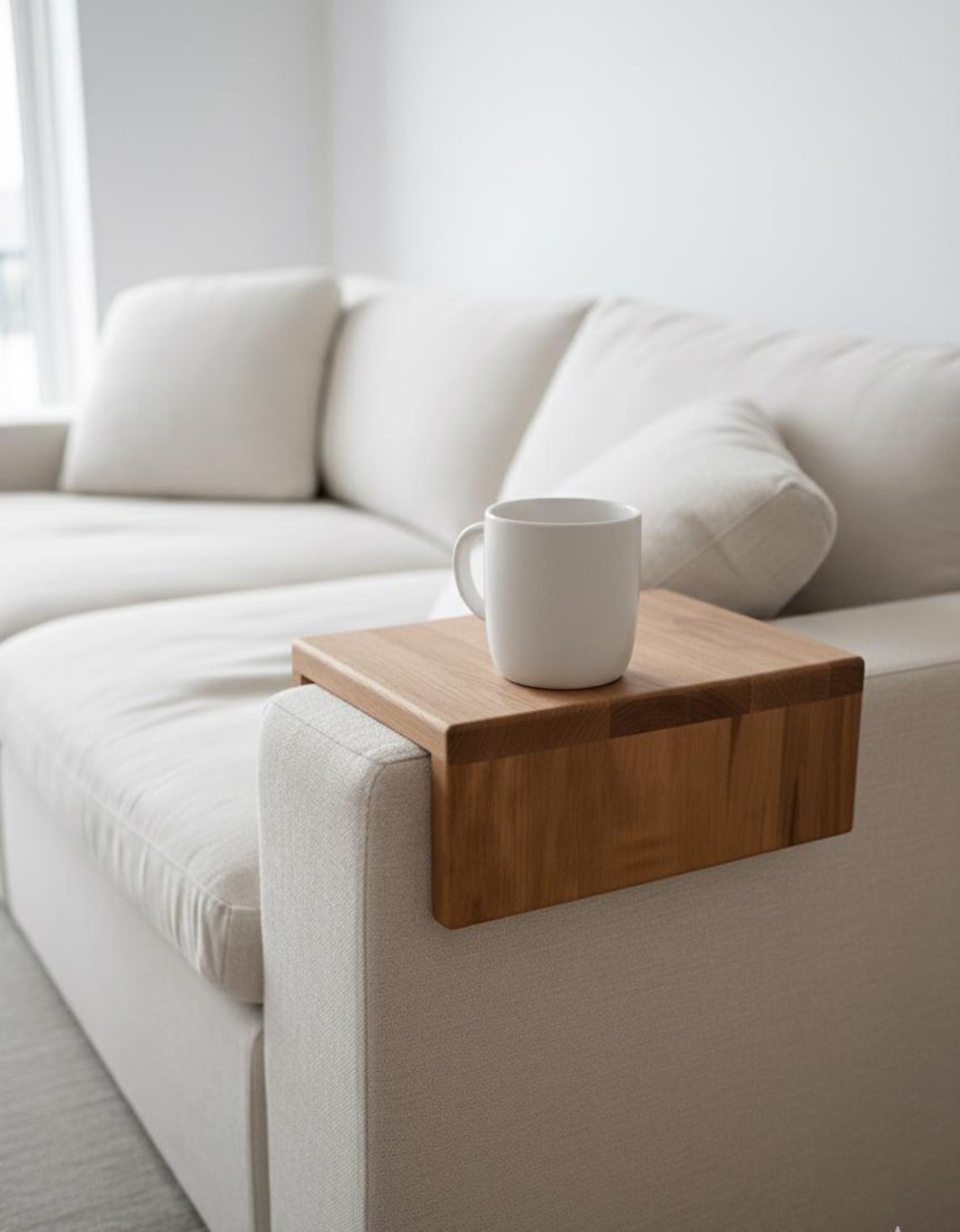 Sofa arm tray table || coffee table || wooden sofa table tray || wood coffee tray || sofa arm rest table || sofa arm drape || FREE SHIPPING