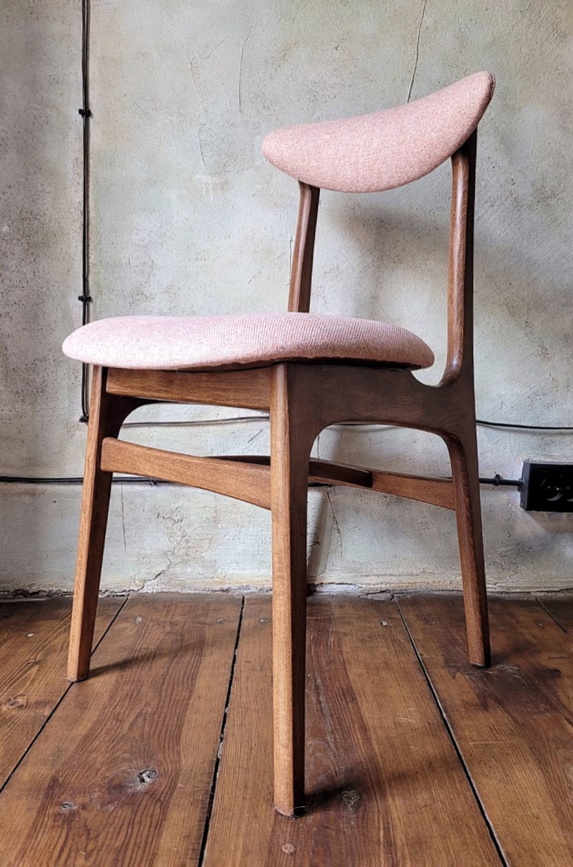 Mid Century Polish Dining Chair Type 200-190 by R. Hałas