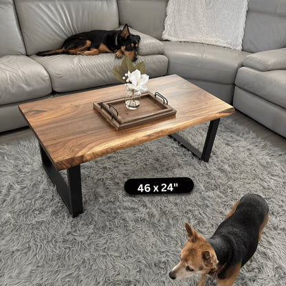 Live Edge South American Walnut Tabletop: Sustainable, Waterproof