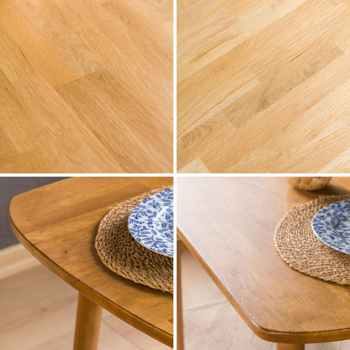 Round Dining Table with Tulip Leg Solid Wood Table, 2 to 6 Seat Person Dining Room Table, Circular Table Kitchen Diningroom Furniture