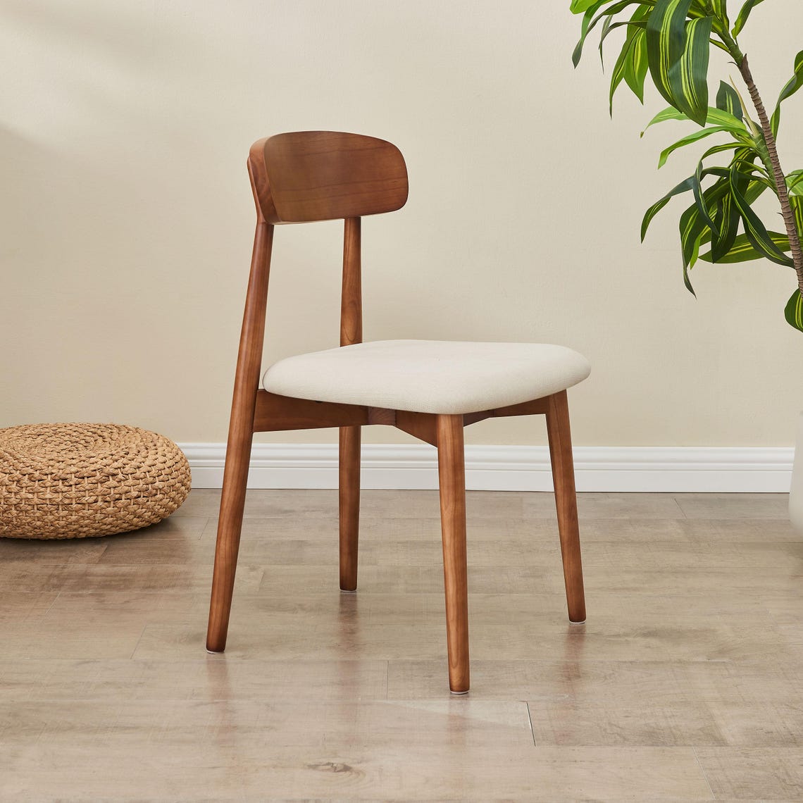 Modern Ash Wood Dining Chair – Minimalist Desk or Table Chair