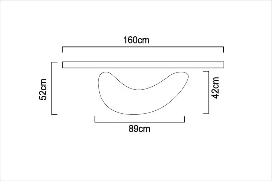 Modern Wood Console Table: Natural special polish for wood texture