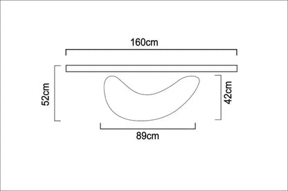 Modern Wood Console Table: Natural special polish for wood texture