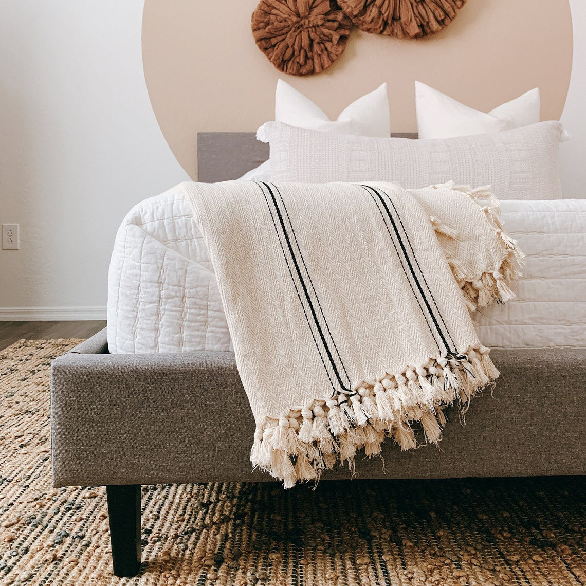 Turkish Cotton Fall Home Decor Throw & Bed Blanket | For Him or Her, Great Housewarming Gift
