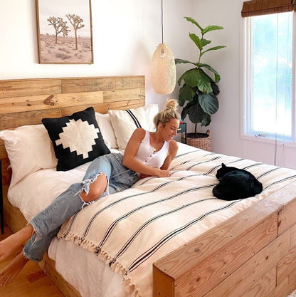 Turkish Cotton Fall Home Decor Throw & Bed Blanket | For Him or Her, Great Housewarming Gift
