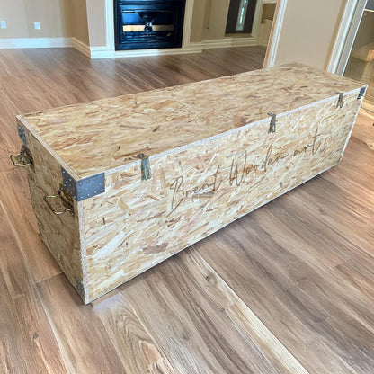 Handmade Walnut Bench: Modern Minimalist Wood Coffee Table