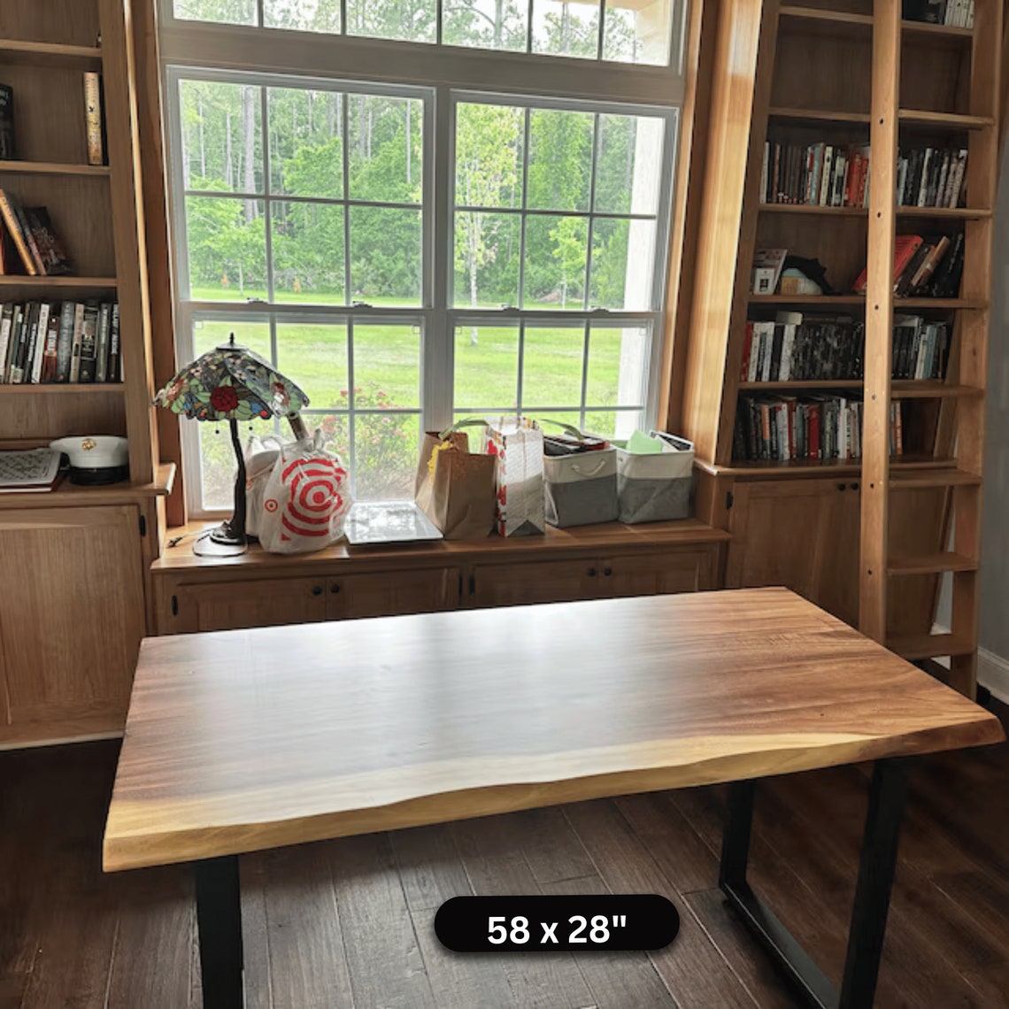 Live Edge South American Walnut Tabletop: Sustainable, Waterproof