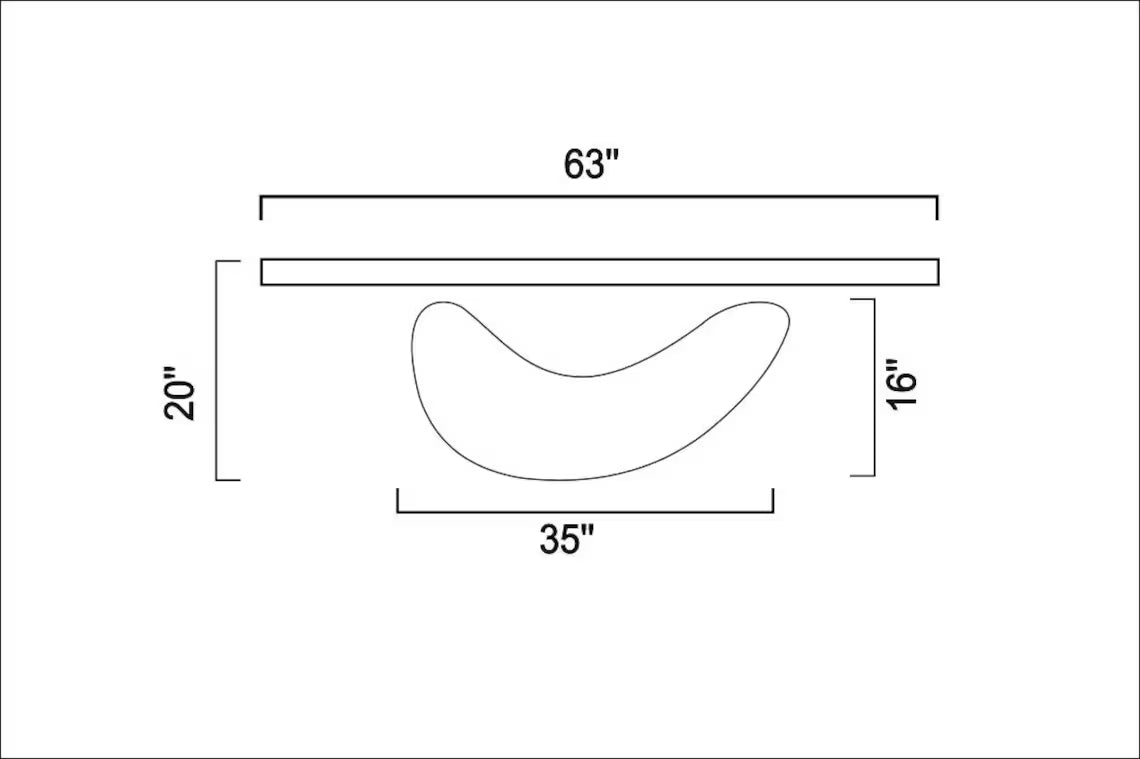 Modern Wood Console Table: Natural special polish for wood texture