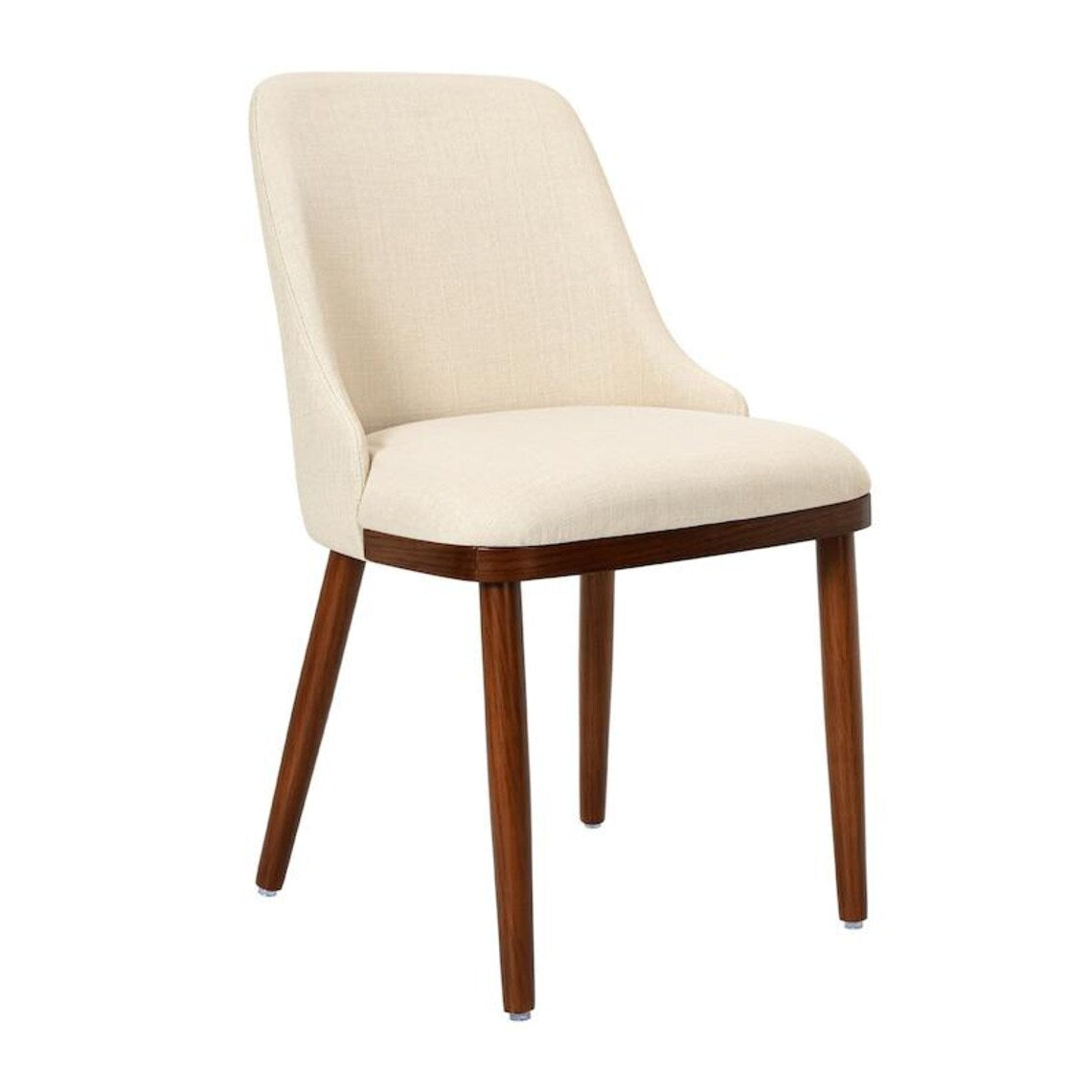Modern Upholstered Dining Chair (Set of 2) - Cream
