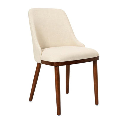 Modern Upholstered Dining Chair (Set of 2) - Cream