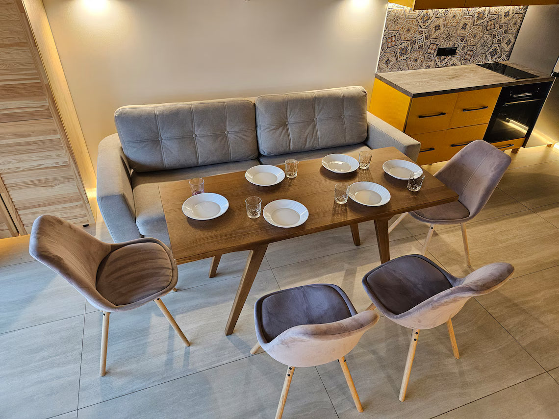 Transformation table 2in1 dining/coffee | natural solid wood | coffee table | handiwork | dining table | height adjustment transformer table