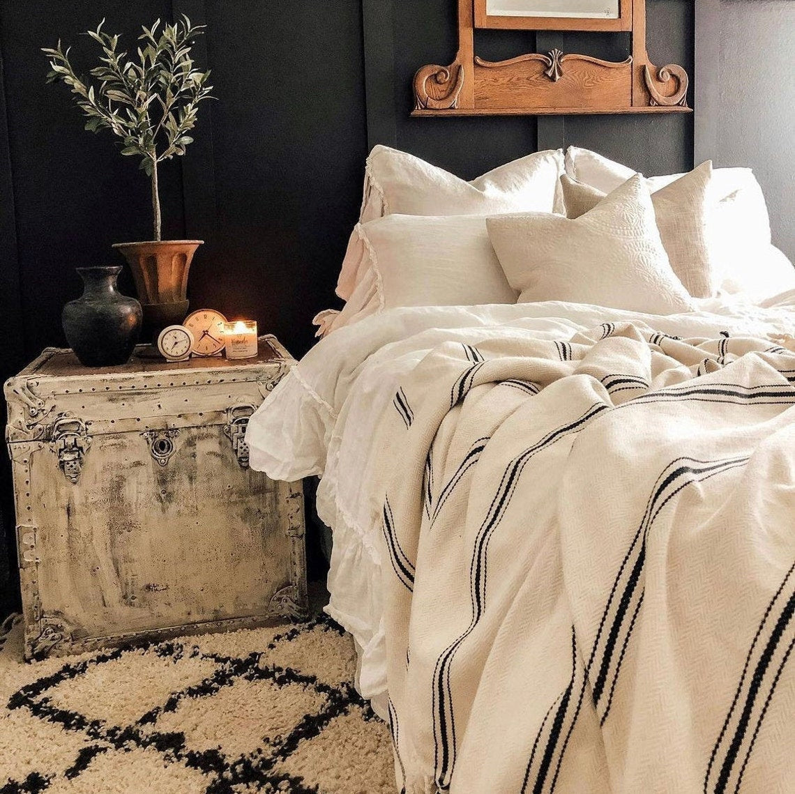 Turkish Cotton Fall Home Decor Throw & Bed Blanket | For Him or Her, Great Housewarming Gift