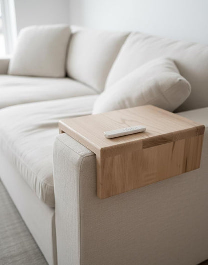 Sofa arm tray table || coffee table || wooden sofa table tray || wood coffee tray || sofa arm rest table || sofa arm drape || FREE SHIPPING