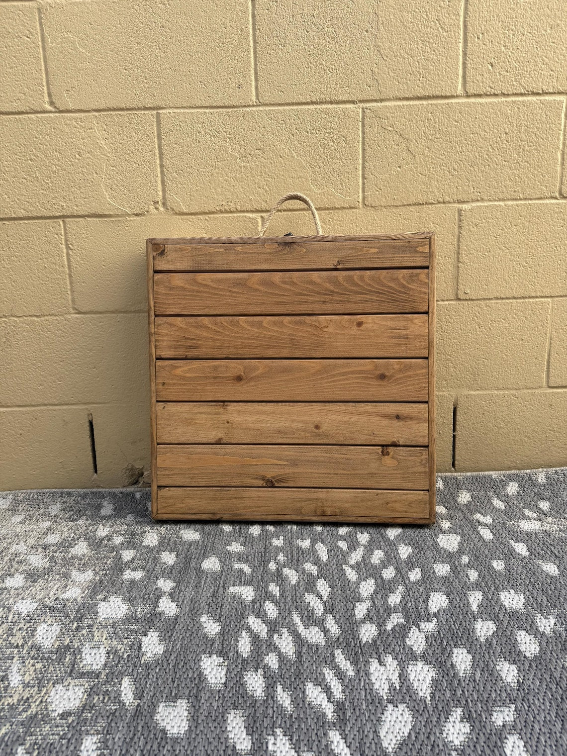 Boho table Low Wooden Floor Table, Rustic Portable Picnic Table for Outdoor Dining, Camping, Weddings & Events