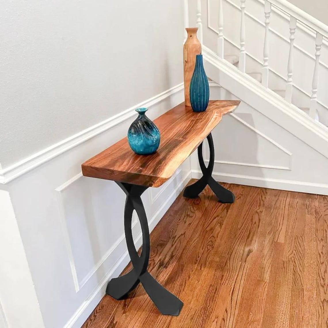 Handcrafted Console Table Legs 207 Curva 28" H for Modern Custom Furniture | Flowyline