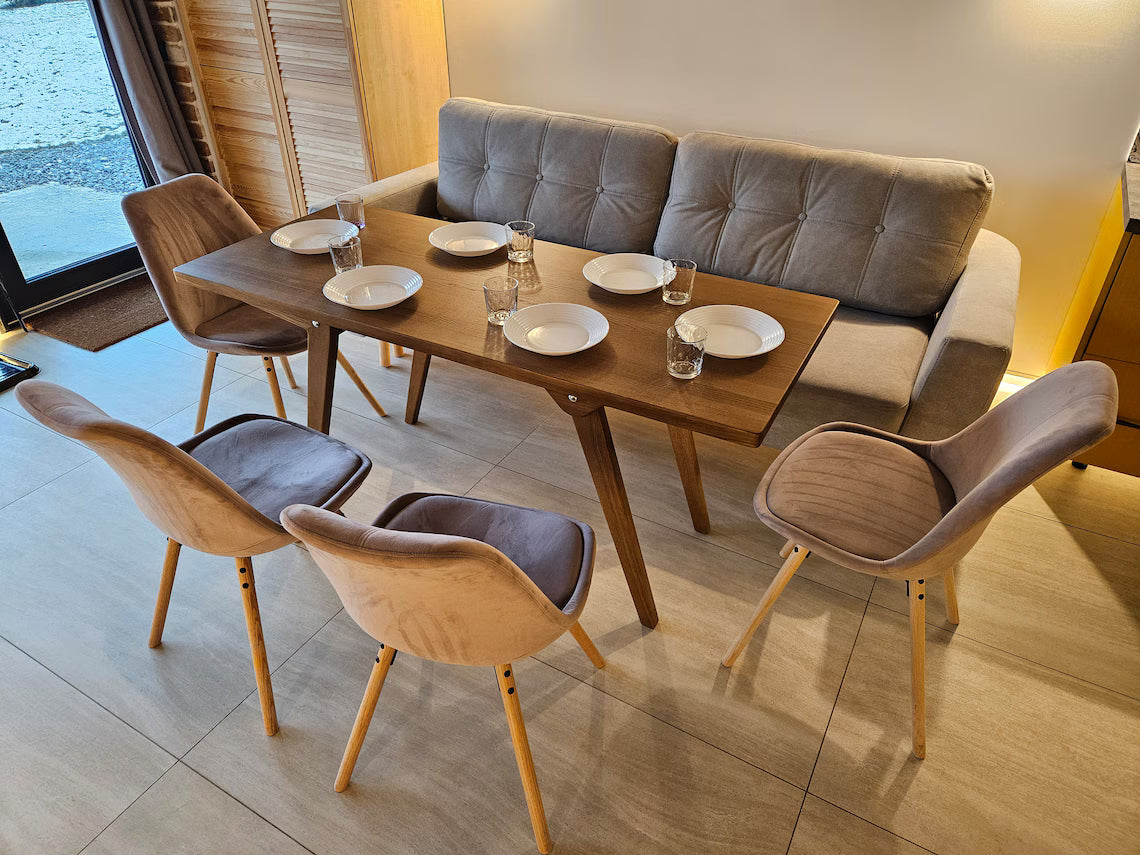 Transformation table 2in1 dining/coffee | natural solid wood | coffee table | handiwork | dining table | height adjustment transformer table