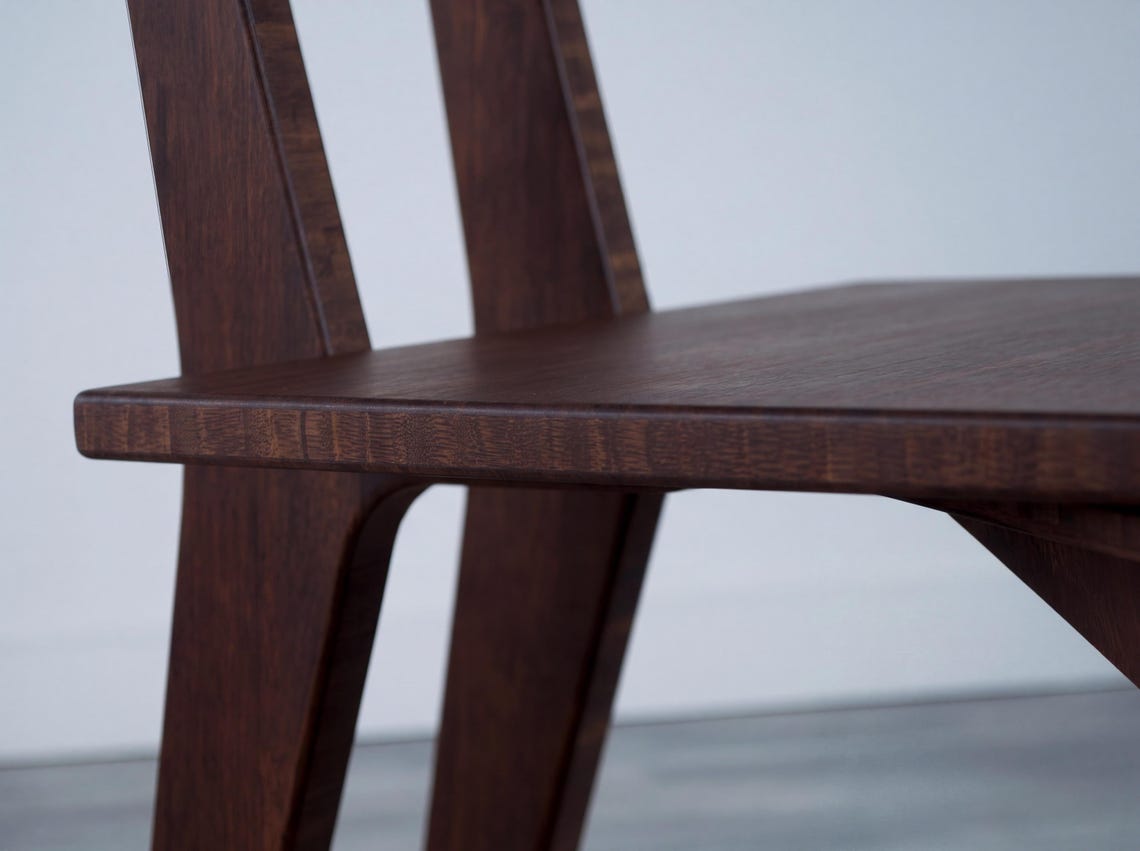 STAN Dining Chair | Walnut Bamboo | Midcentury Modern