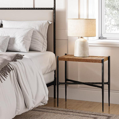 Iron Four Poster Bed – Amity – American Made by Urban Forge – Coal Black Finish