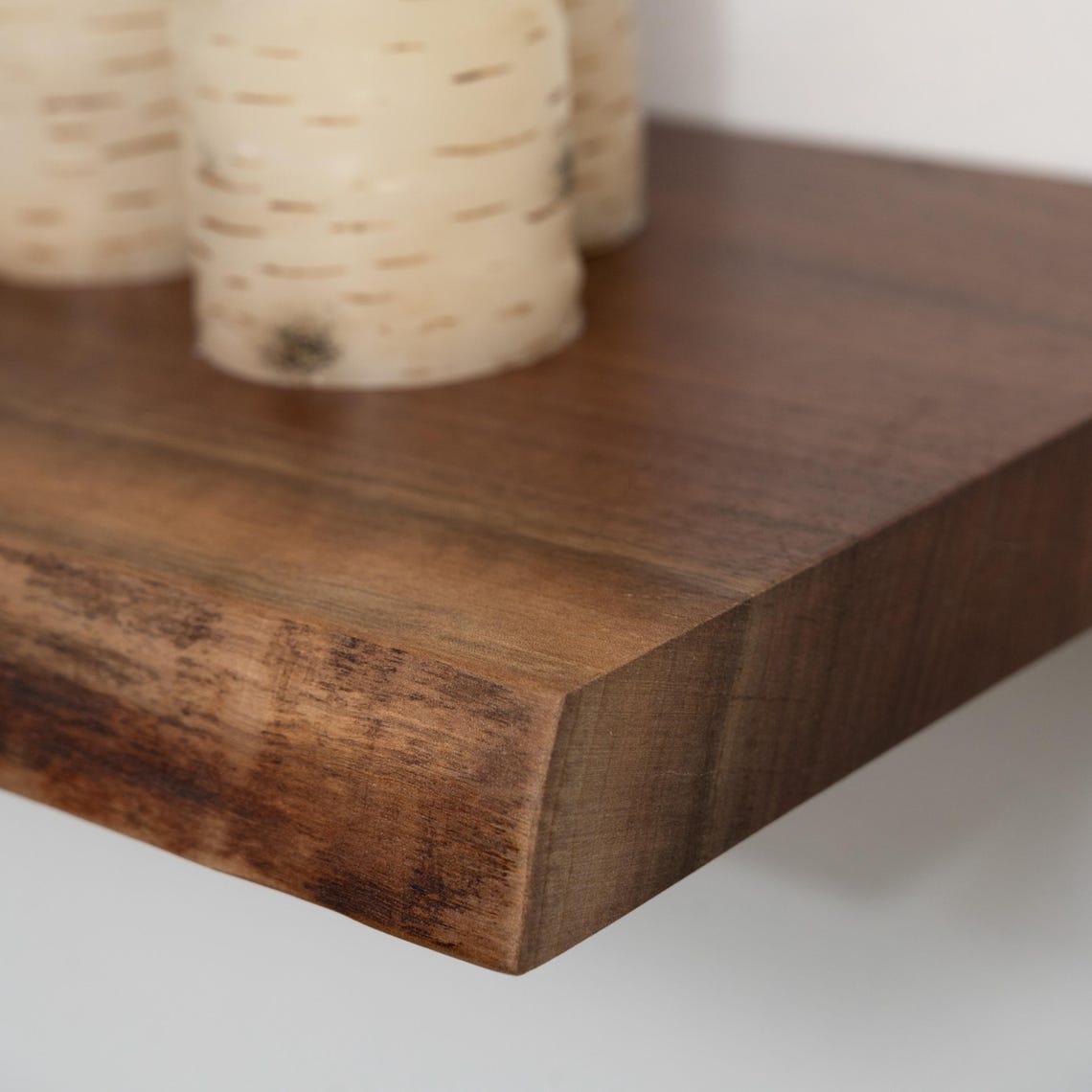 Live Edge Walnut Floating Shelves, Kitchen Shelves, Book Shelf