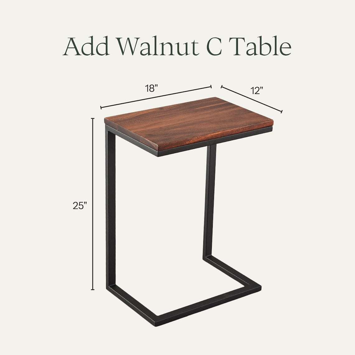 Live Edge South American Walnut Coffee Table - Modern Industrial Design