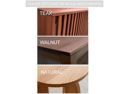 Custom Solid Wood Media Console Table: TV Stand with Storage
