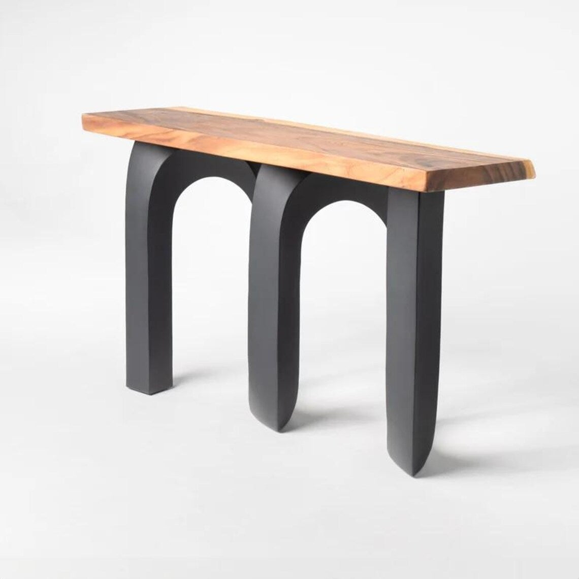 Black Metal Pedestal Table Base, 320 Cora 28" H, Furniture Legs for DIY Projects, Flowyline