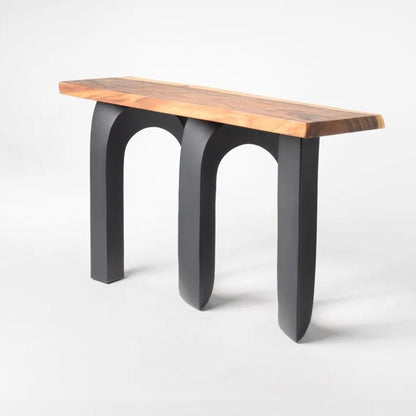 Black Metal Pedestal Table Base, 320 Cora 28" H, Furniture Legs for DIY Projects, Flowyline