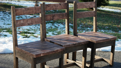 Sturdy Cabin-Style Rustic Dining Chair