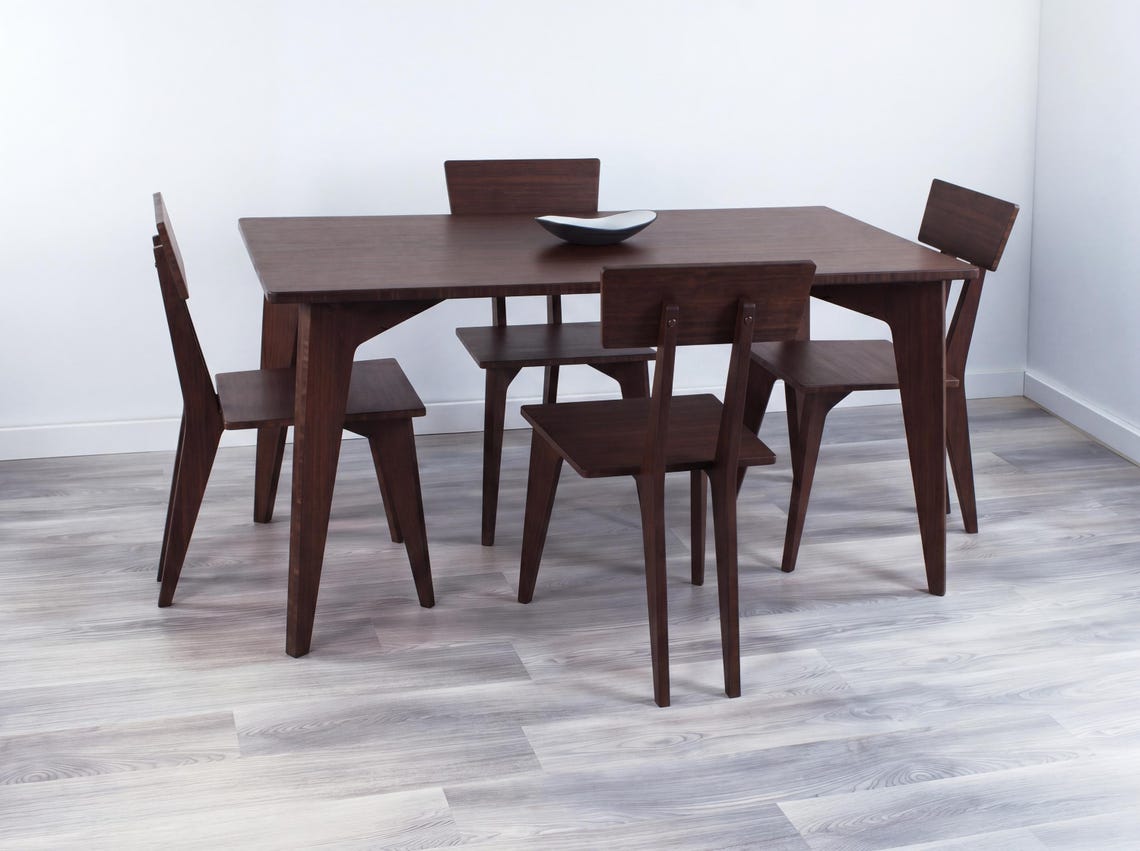 STAN Dining Chair | Walnut Bamboo | Midcentury Modern