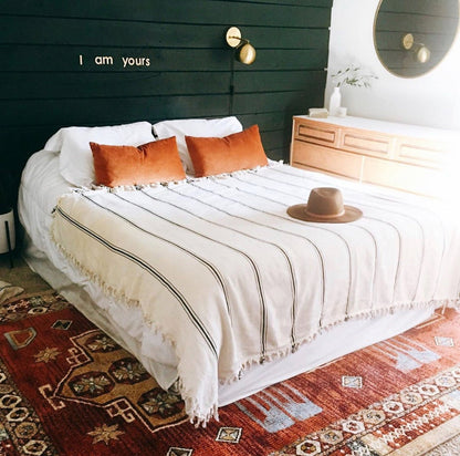Turkish Cotton Fall Home Decor Throw & Bed Blanket | For Him or Her, Great Housewarming Gift