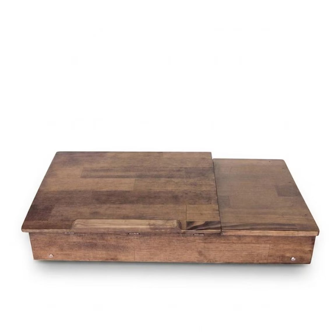 Lap Desk, Adjustable Wooden with Drawers, Portable Bed Reading Table, Ergonomic Laptop Stand, Wood